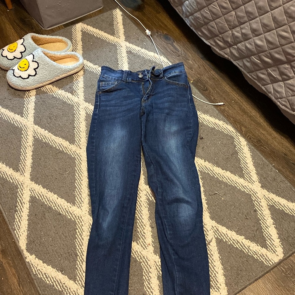 dark blue denim